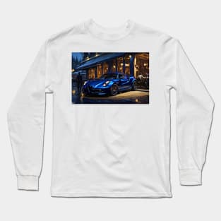 Beauty In Blue - Alfa Romeo 4c Long Sleeve T-Shirt